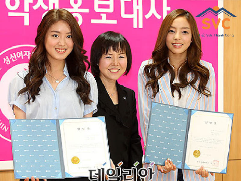 Học bổng của trường đại học nữ Sungshin
