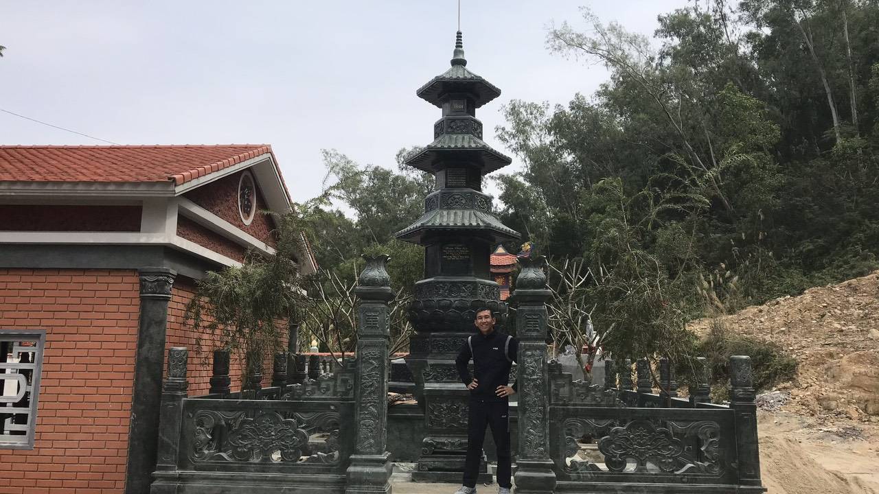 Khu tâm linh lăng mộ tháp của gia đình anh Tân tại nghĩa trang cựu viên Hải Phòng