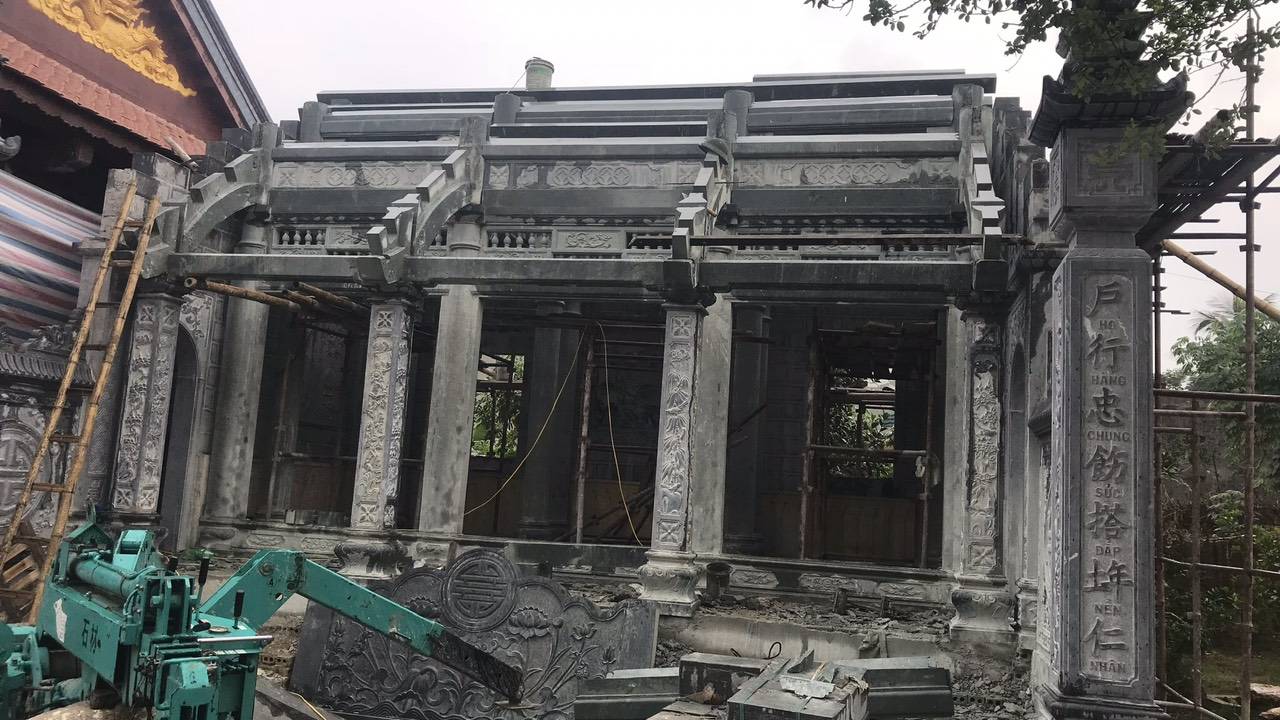 Công trình nhà thờ bằng đá nguyên khối cho gia đình Bác Nở tại Hoằng Hóa Thanh Hóa